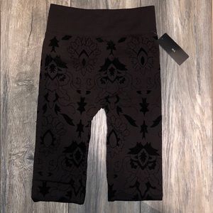 Brown and black leggings